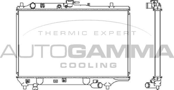Autogamma 100490 - Радиатор, охлаждане на двигателя vvparts.bg