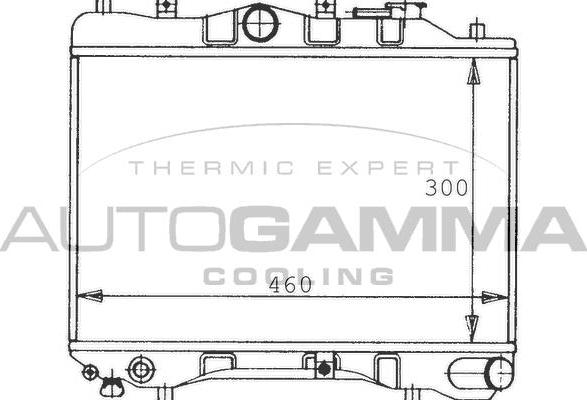 Autogamma 100481 - Радиатор, охлаждане на двигателя vvparts.bg