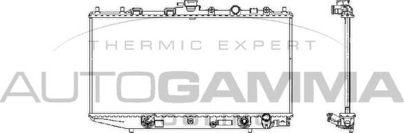 Autogamma 100420 - Радиатор, охлаждане на двигателя vvparts.bg