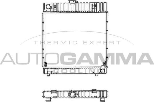 Autogamma 100527 - Радиатор, охлаждане на двигателя vvparts.bg