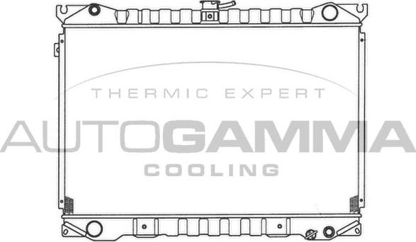 Autogamma 100611 - Радиатор, охлаждане на двигателя vvparts.bg