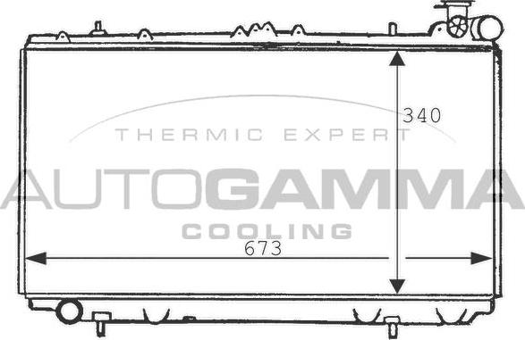 Autogamma 100634 - Радиатор, охлаждане на двигателя vvparts.bg