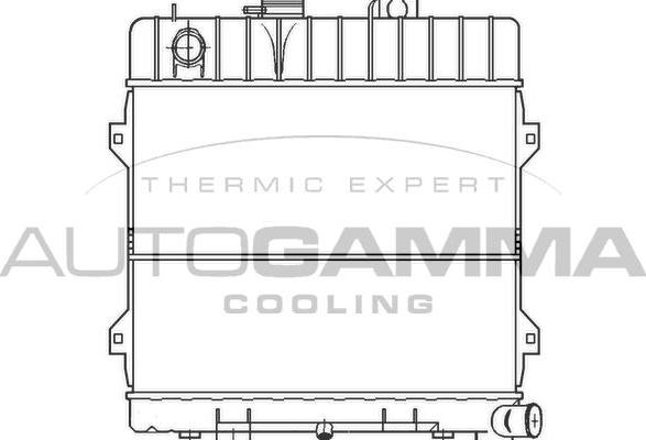 Autogamma 100091 - Радиатор, охлаждане на двигателя vvparts.bg