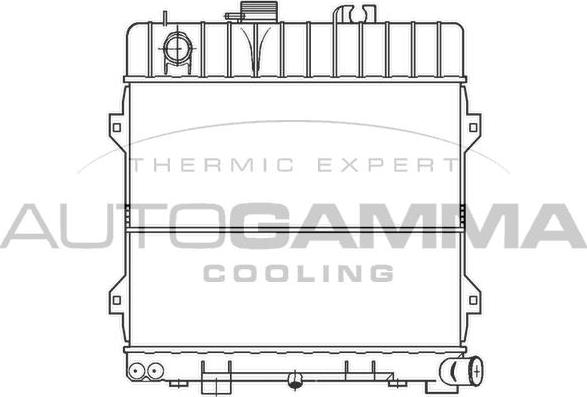 Autogamma 100092 - Радиатор, охлаждане на двигателя vvparts.bg