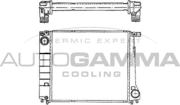 Autogamma 100097 - Радиатор, охлаждане на двигателя vvparts.bg