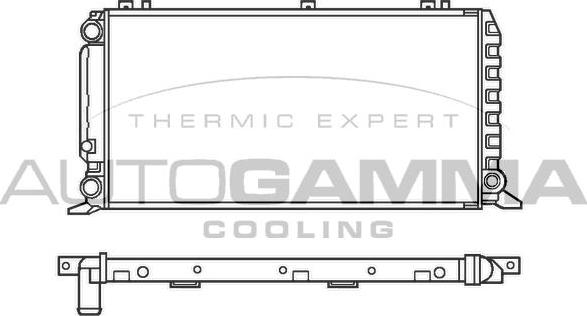 Autogamma 100047 - Радиатор, охлаждане на двигателя vvparts.bg