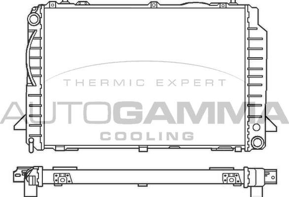Autogamma 100050 - Радиатор, охлаждане на двигателя vvparts.bg