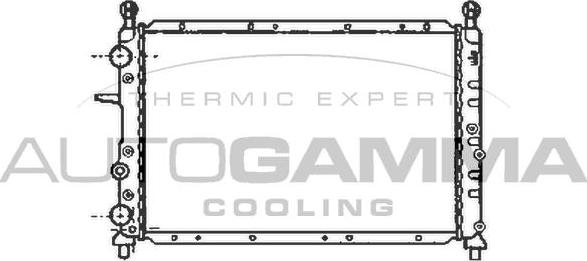 Autogamma 100016 - Радиатор, охлаждане на двигателя vvparts.bg
