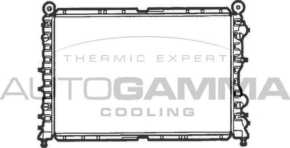 Autogamma 100010 - Радиатор, охлаждане на двигателя vvparts.bg