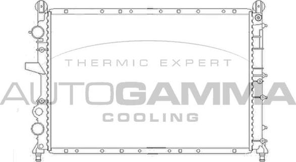 Autogamma 100018 - Радиатор, охлаждане на двигателя vvparts.bg