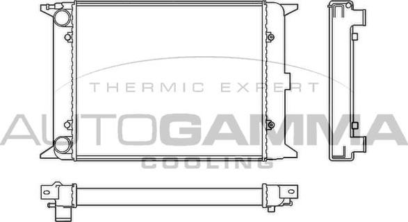Autogamma 100036 - Радиатор, охлаждане на двигателя vvparts.bg