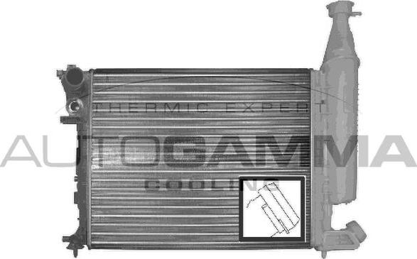 Autogamma 100155 - Радиатор, охлаждане на двигателя vvparts.bg