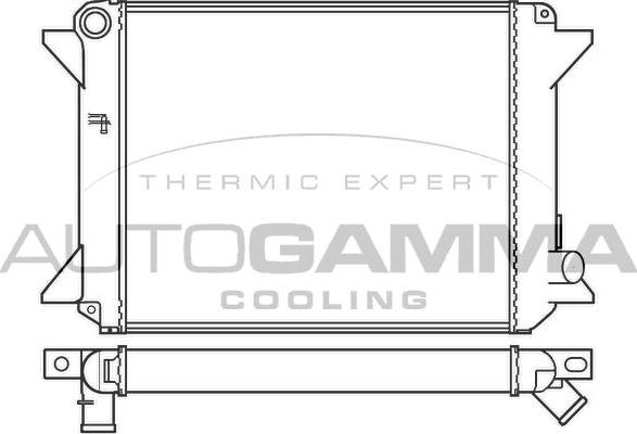 Autogamma 100168 - Радиатор, охлаждане на двигателя vvparts.bg
