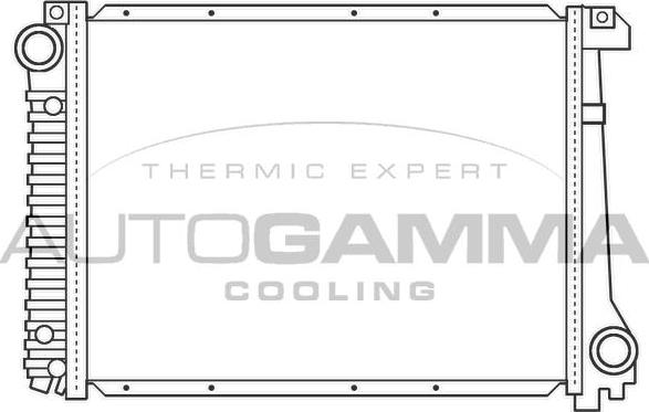 Autogamma 100103 - Радиатор, охлаждане на двигателя vvparts.bg