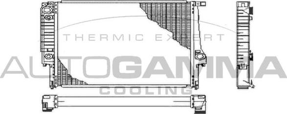 Autogamma 100107 - Радиатор, охлаждане на двигателя vvparts.bg