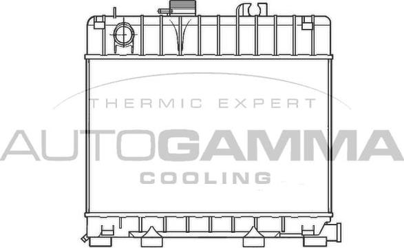 Autogamma 100112 - Радиатор, охлаждане на двигателя vvparts.bg