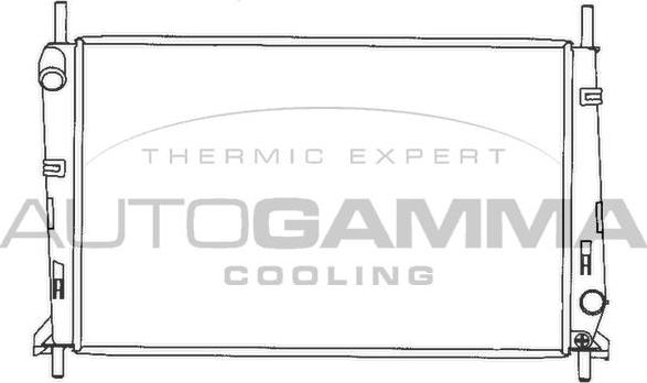 Autogamma 100370 - Радиатор, охлаждане на двигателя vvparts.bg