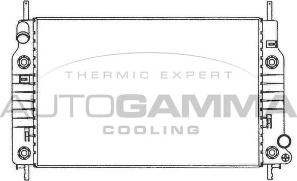 Autogamma 100371 - Радиатор, охлаждане на двигателя vvparts.bg