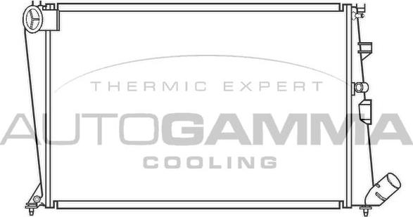Autogamma 100201 - Радиатор, охлаждане на двигателя vvparts.bg