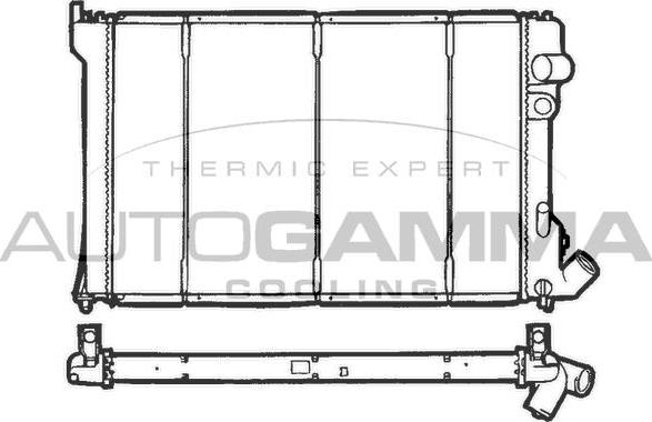 Autogamma 100211 - Радиатор, охлаждане на двигателя vvparts.bg