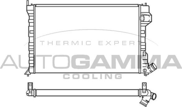 Autogamma 100221 - Радиатор, охлаждане на двигателя vvparts.bg