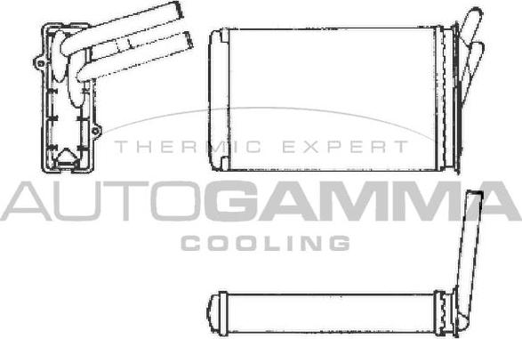 Autogamma 101972 - Топлообменник, отопление на вътрешното пространство vvparts.bg