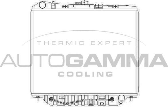 Autogamma 101448 - Радиатор, охлаждане на двигателя vvparts.bg