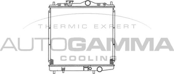 Autogamma 101435 - Радиатор, охлаждане на двигателя vvparts.bg
