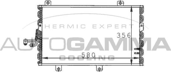 Autogamma 101560 - Кондензатор, климатизация vvparts.bg