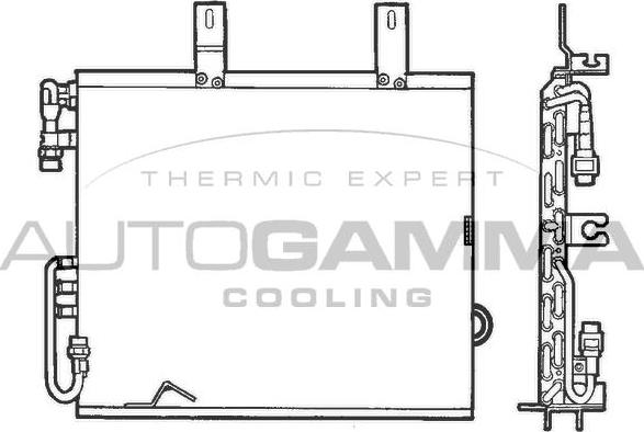 Autogamma 101573 - Кондензатор, климатизация vvparts.bg