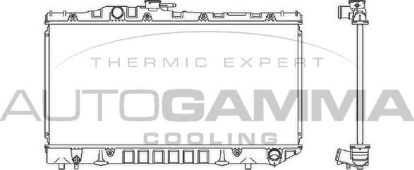 Autogamma 101011 - Радиатор, охлаждане на двигателя vvparts.bg