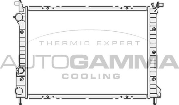 Autogamma 101191 - Радиатор, охлаждане на двигателя vvparts.bg