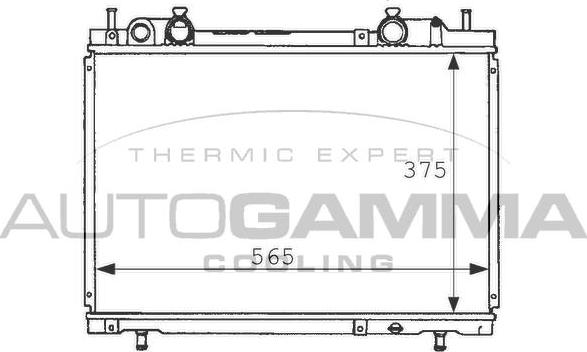 Autogamma 101162 - Радиатор, охлаждане на двигателя vvparts.bg