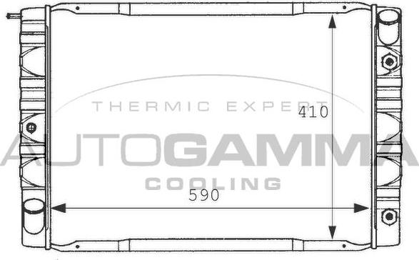 Autogamma 101115 - Радиатор, охлаждане на двигателя vvparts.bg