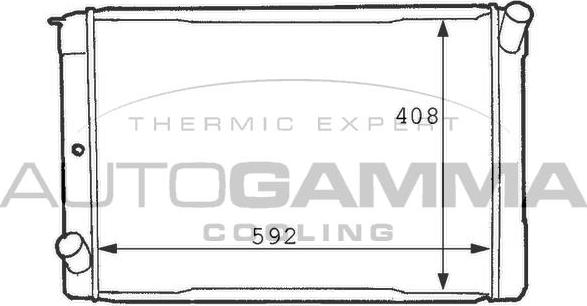 Autogamma 101112 - Радиатор, охлаждане на двигателя vvparts.bg