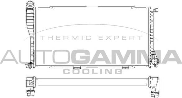 Autogamma 101392 - Радиатор, охлаждане на двигателя vvparts.bg