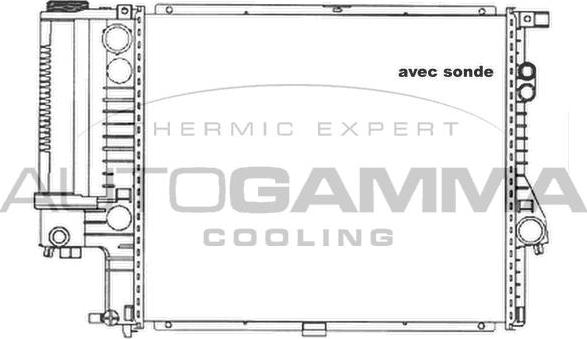 Autogamma 101361 - Радиатор, охлаждане на двигателя vvparts.bg
