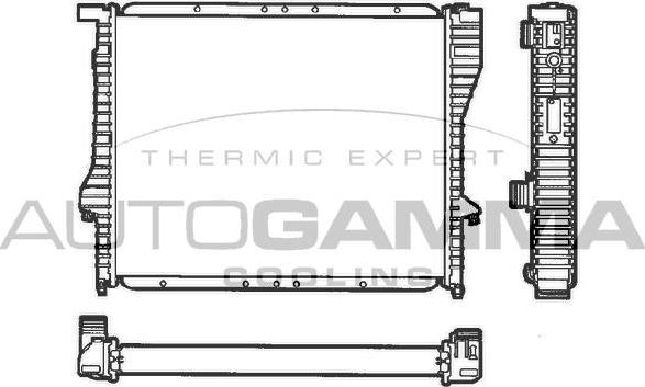 Autogamma 101362 - Радиатор, охлаждане на двигателя vvparts.bg
