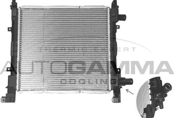 Autogamma 101332 - Радиатор, охлаждане на двигателя vvparts.bg