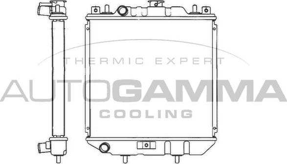 Autogamma 101263 - Радиатор, охлаждане на двигателя vvparts.bg