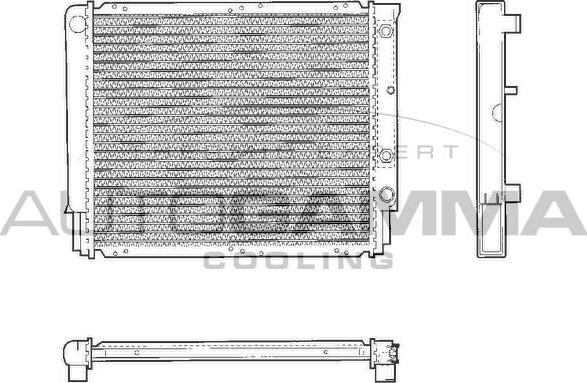 Autogamma 101288 - Радиатор, охлаждане на двигателя vvparts.bg