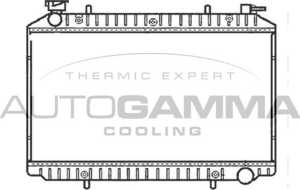 Autogamma 101222 - Радиатор, охлаждане на двигателя vvparts.bg