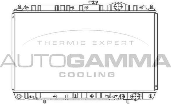 Autogamma 103957 - Радиатор, охлаждане на двигателя vvparts.bg
