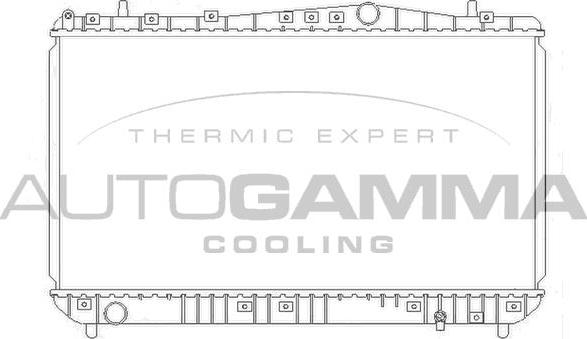 Autogamma 103905 - Радиатор, охлаждане на двигателя vvparts.bg