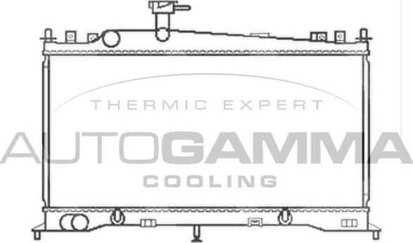 Autogamma 103439 - Радиатор, охлаждане на двигателя vvparts.bg