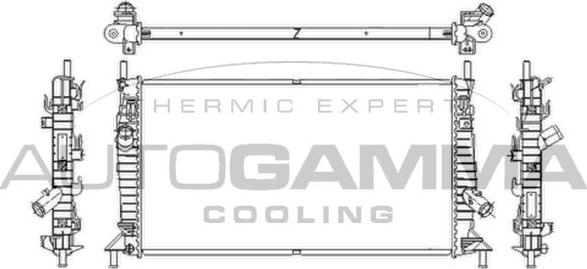 Autogamma 103421 - Радиатор, охлаждане на двигателя vvparts.bg