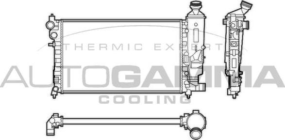 Autogamma 103547 - Радиатор, охлаждане на двигателя vvparts.bg