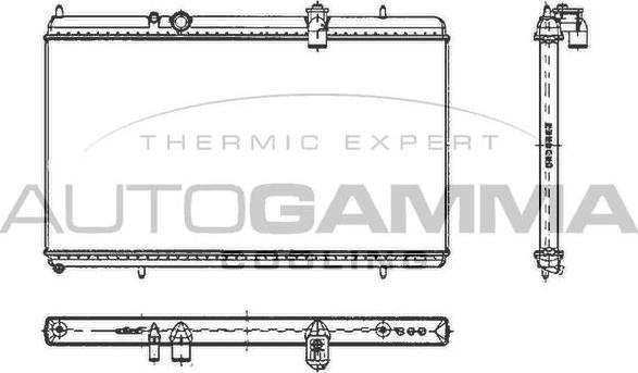 Autogamma 103642 - Радиатор, охлаждане на двигателя vvparts.bg