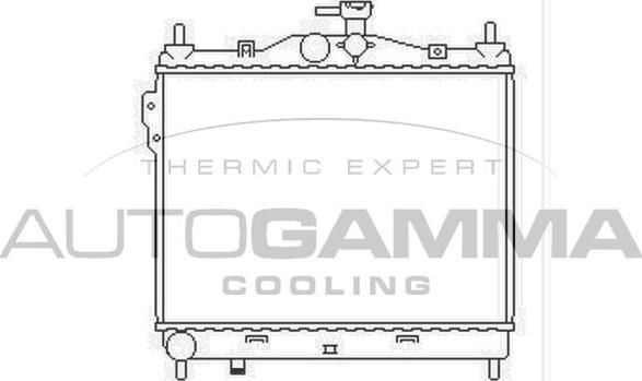 Autogamma 103669 - Радиатор, охлаждане на двигателя vvparts.bg