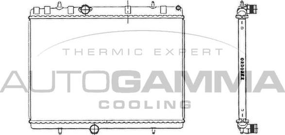 Autogamma 103638 - Радиатор, охлаждане на двигателя vvparts.bg